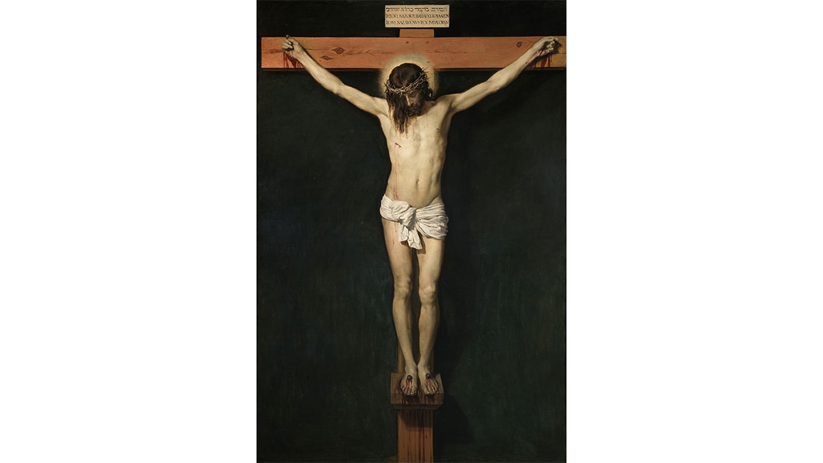 One of the famous religious paintings Christ Crucified by Velázquez