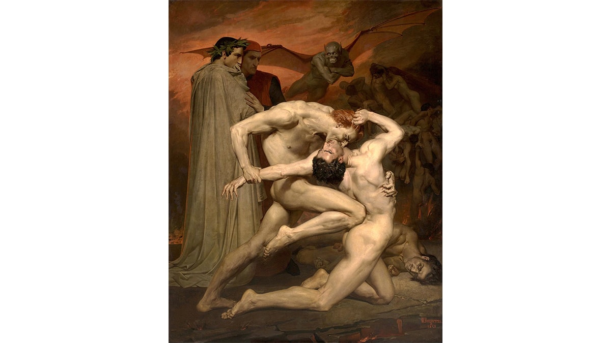 Dante and Virgil is one of the famous scary paintings