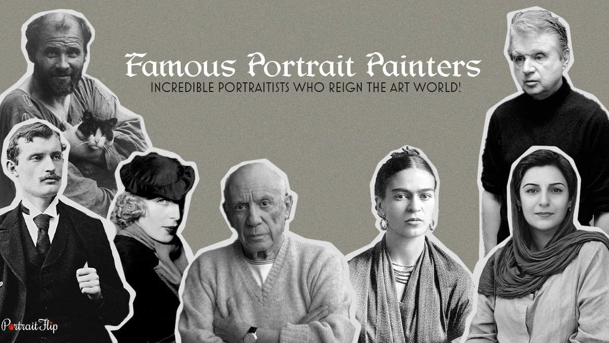 a group of famous portrait painters.
