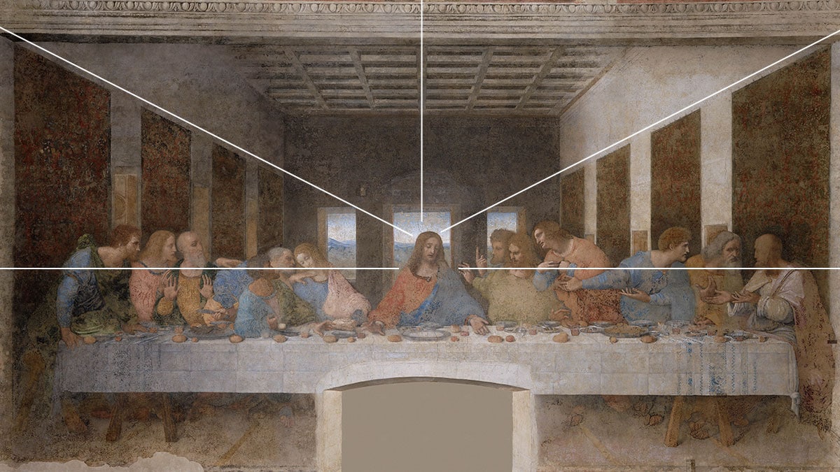 The Last Supper by Leonardo da Vinci belongs to hierarchical proportion in art