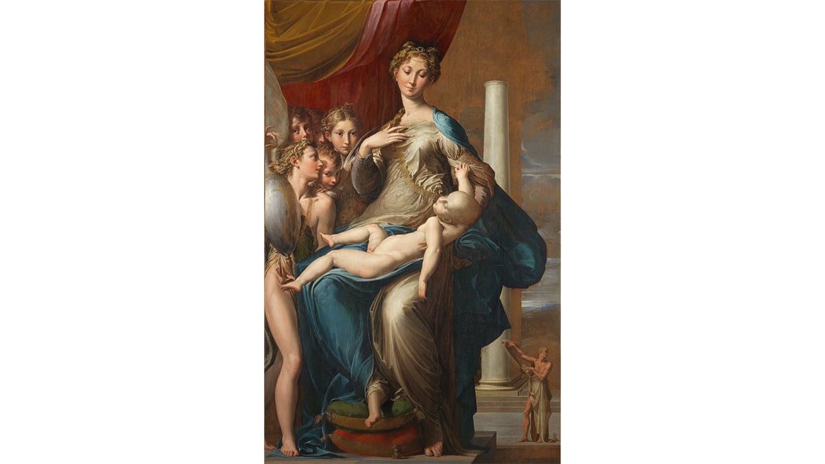 Madonna with the Long Neck by Parmigianino belongs to out of proportion in art