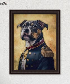 Portrait of a dog as a general officer