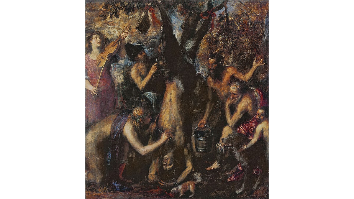 The Flaying of Marsyas is one of the famous scary paintings