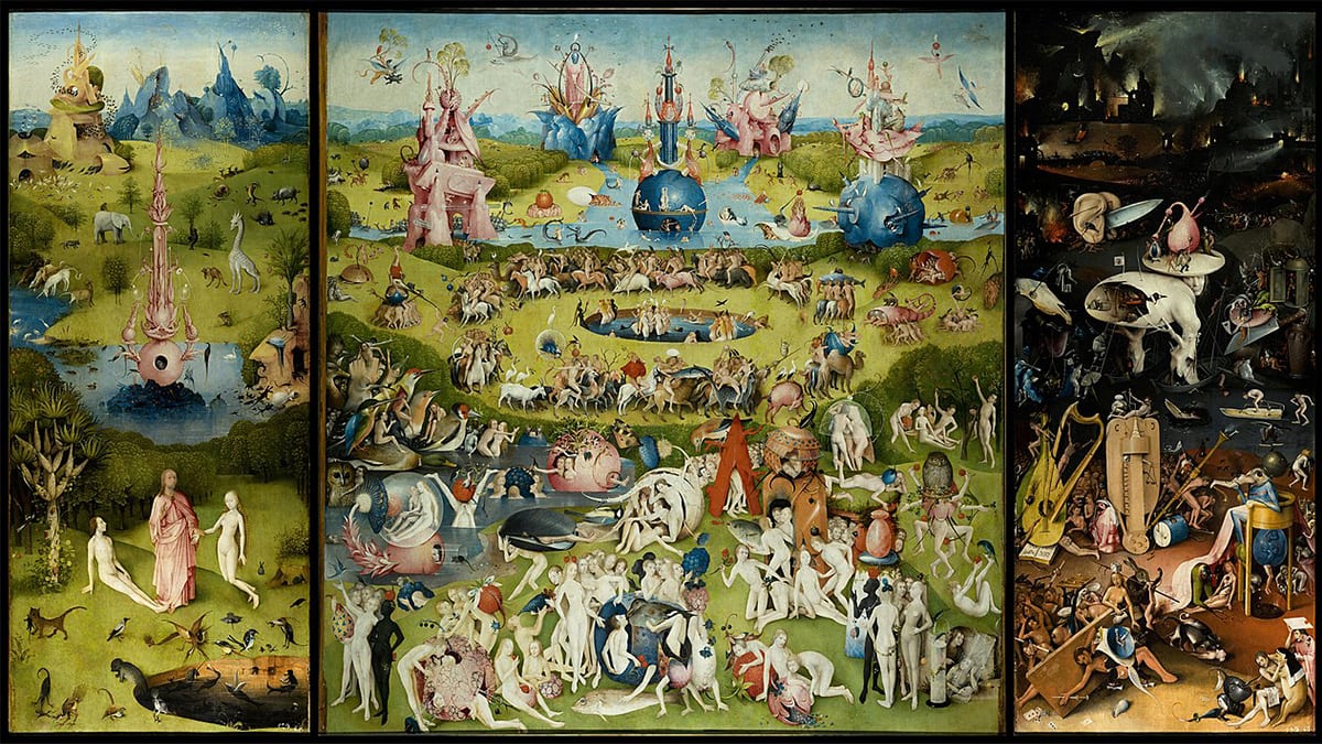 The Garden of Earthly Delights is one of the famous scary paintings
