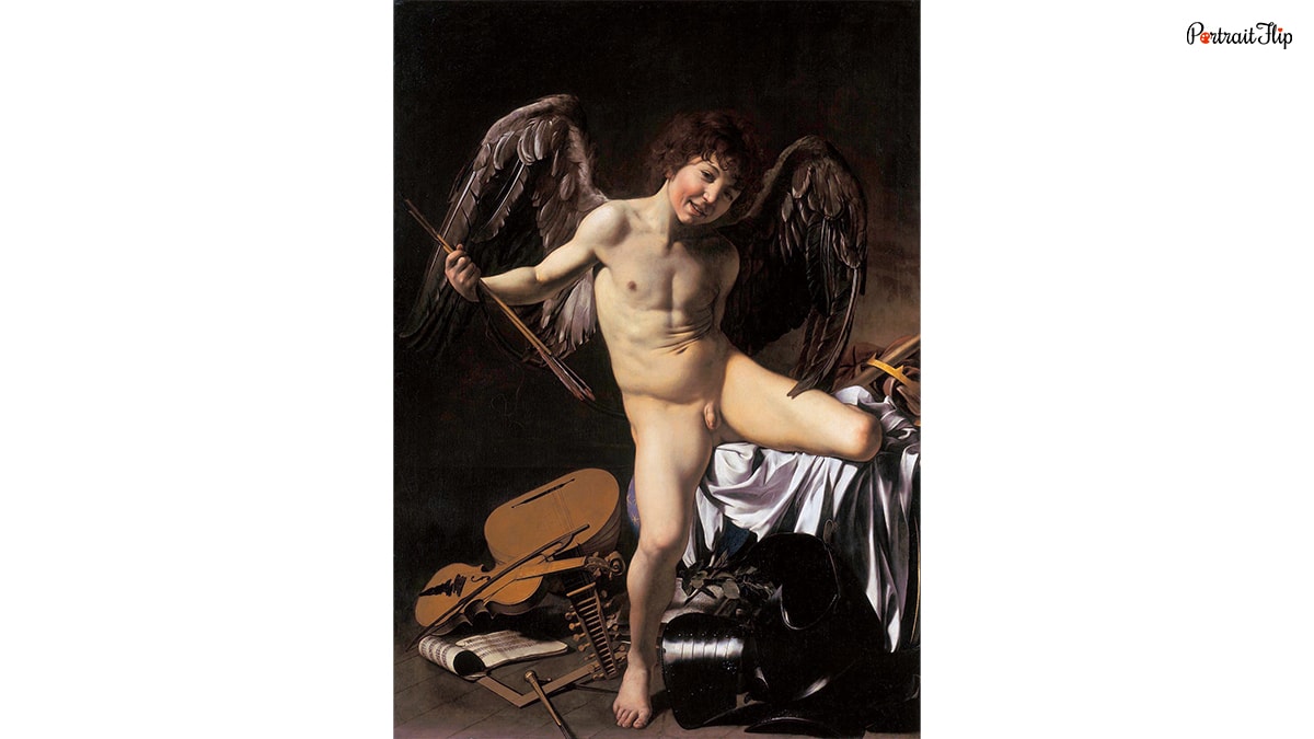 Victorious Cupid by Caravaggio