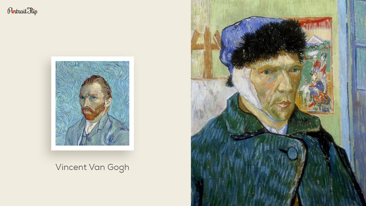 Vincent van Gogh and his self-portrait