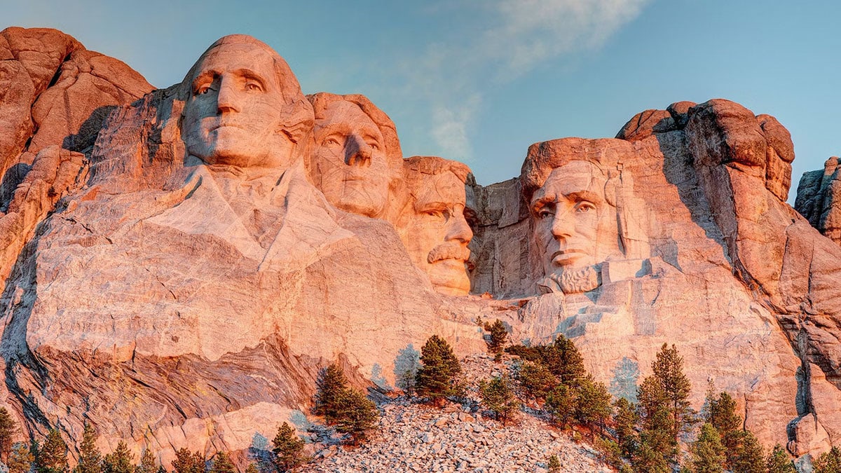 The famous Mount Rushmore