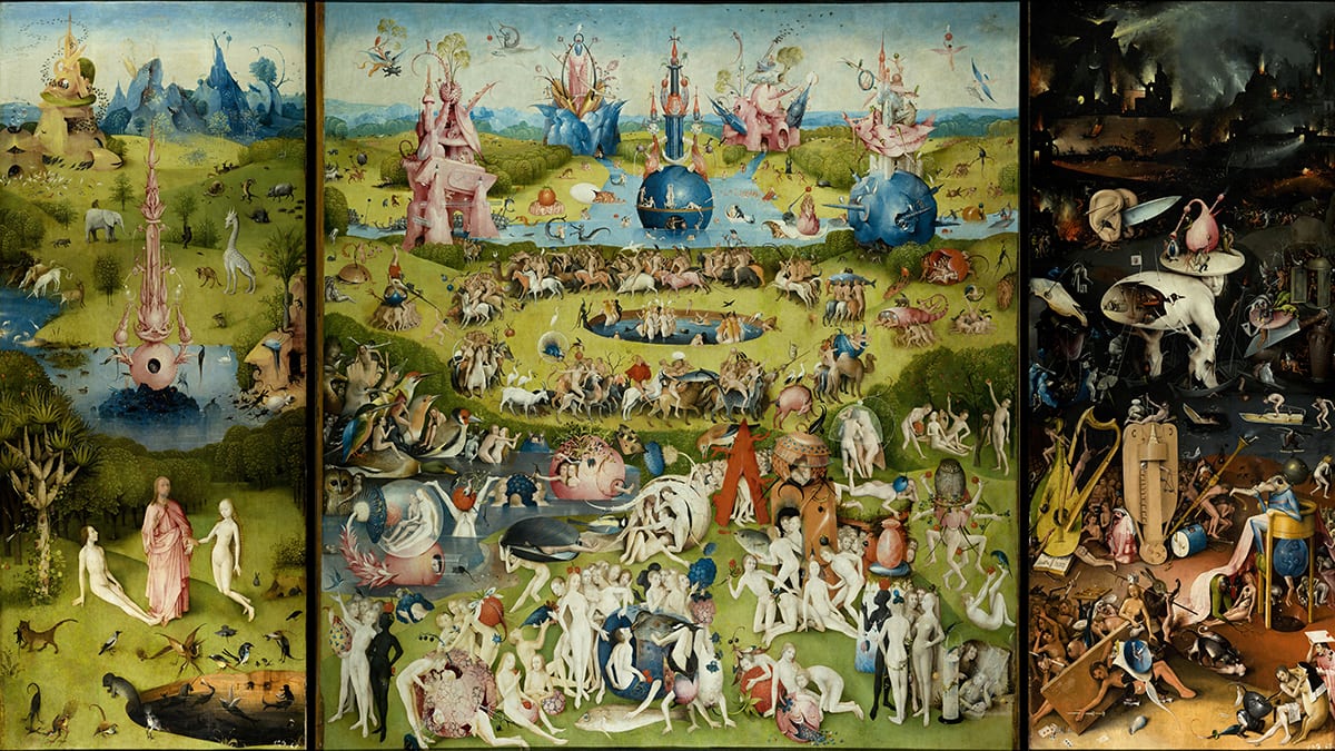 The garden of earthly delights famous painting