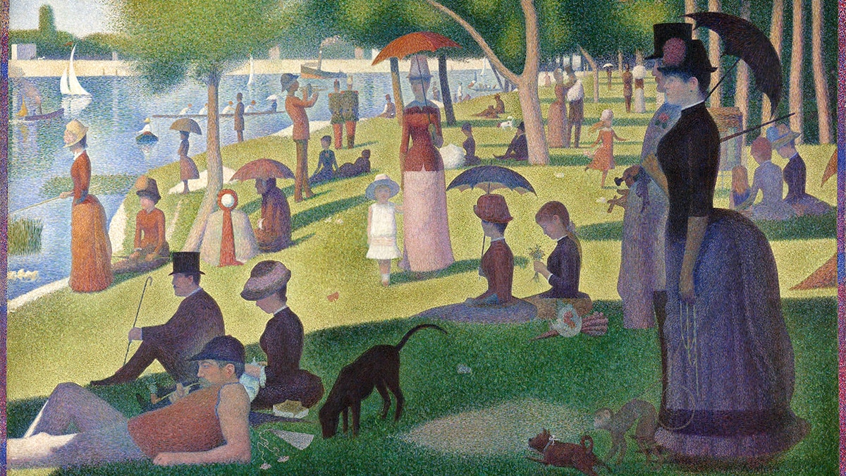 a sunday on the island of la grande jatte famous painting