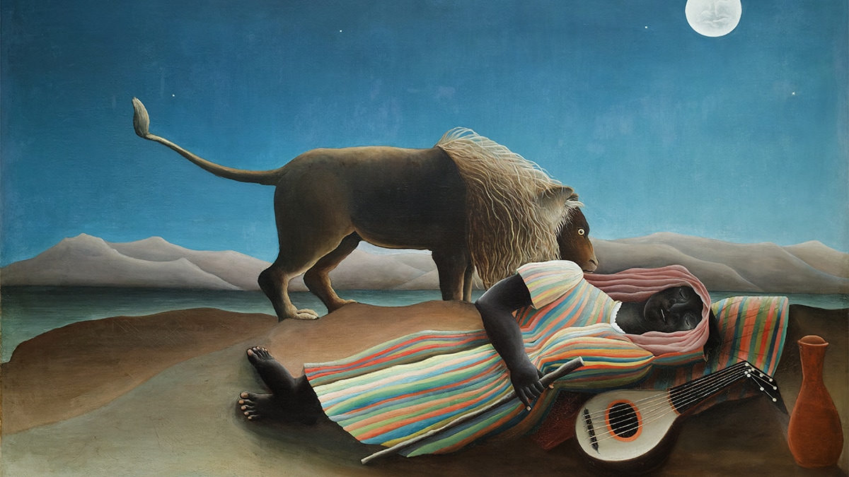 henri rousseau famous painting the sleeping gypsy