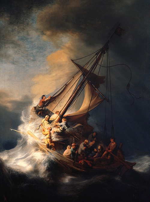 Storm on the sea of galilee missing painting by Rembrandt