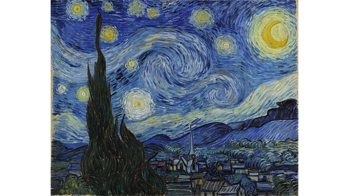The Starry Night helped artist Vincent Van Gogh to escape from pain and agony