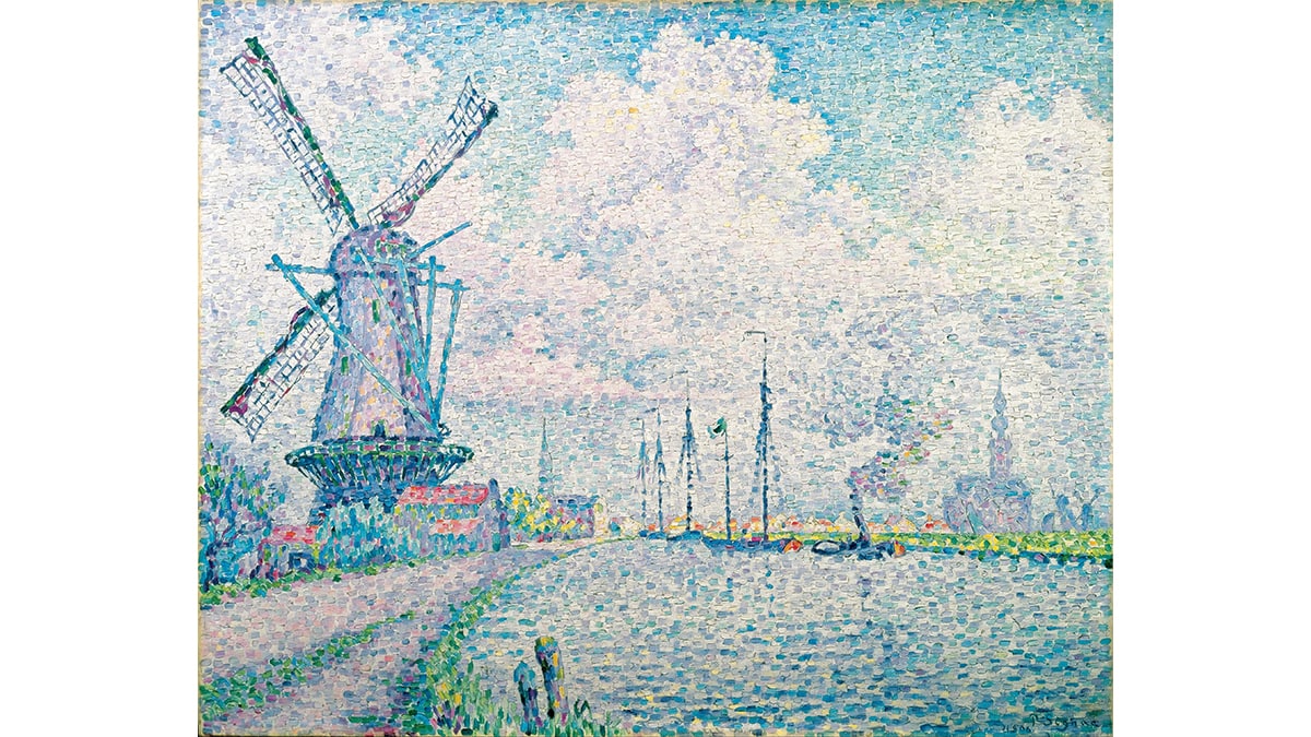  The Windmills at Overschie by Paul Signac