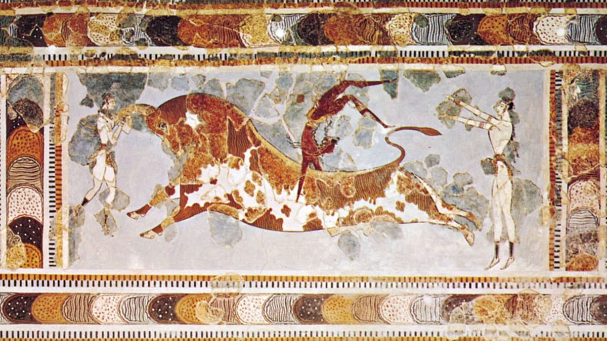 ancient fresco mural