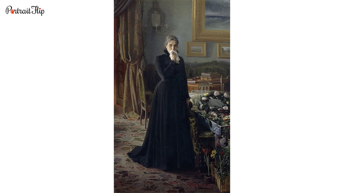 Inconsolable Grief by Ivan Kramskoy