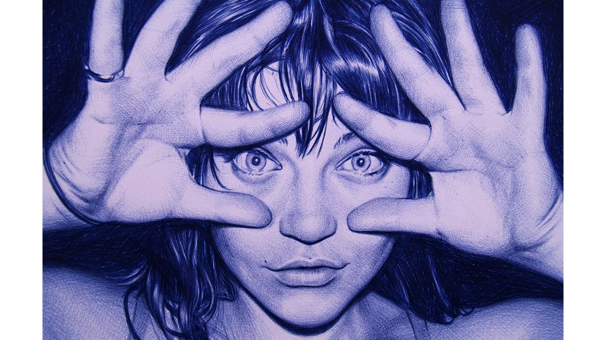 Ballpoint hyperrealism art by Juan Francisco Casas