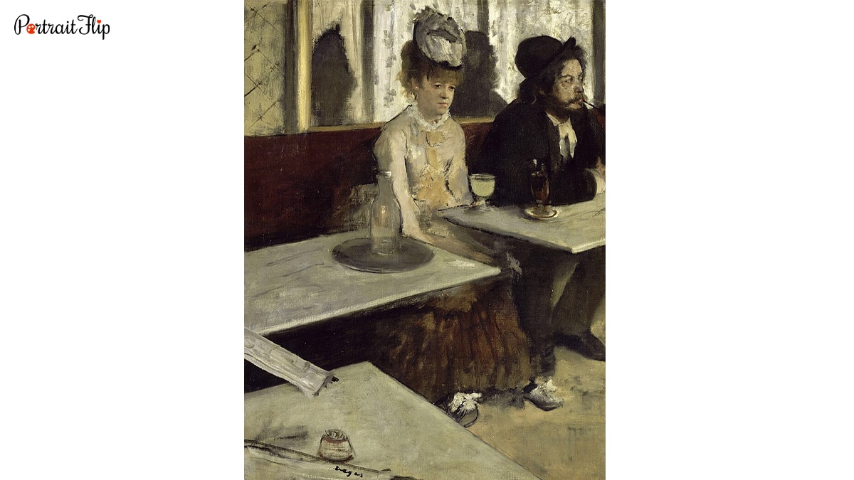 L'Absinthe by Edgar Degas 