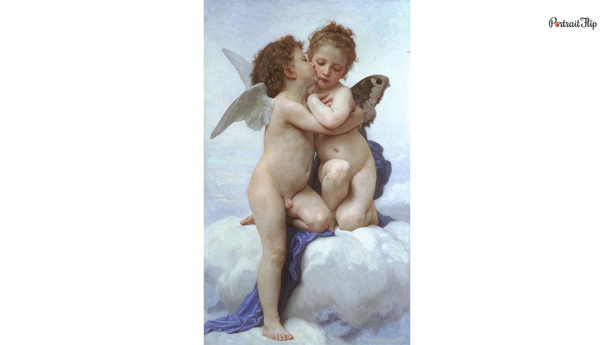 L’Amour et Psyché, enfants, Famous Angel Painting
