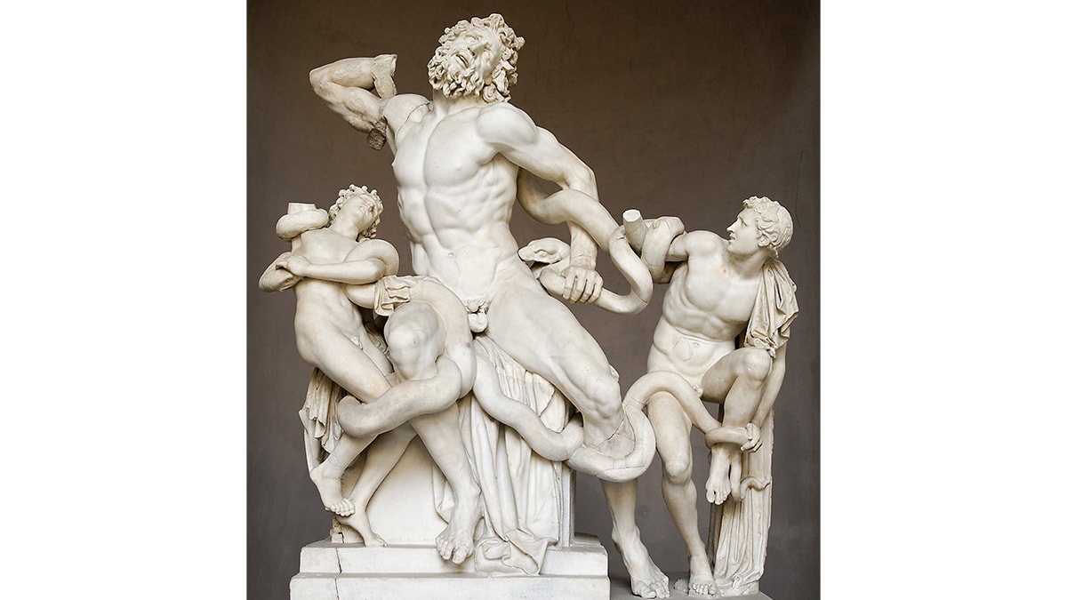 Sculpture of Laocoön and His Sons.