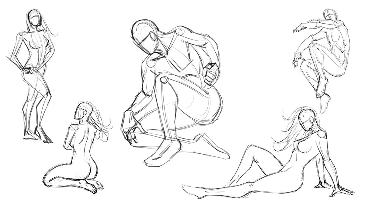 Mapping out figures in foreshortening