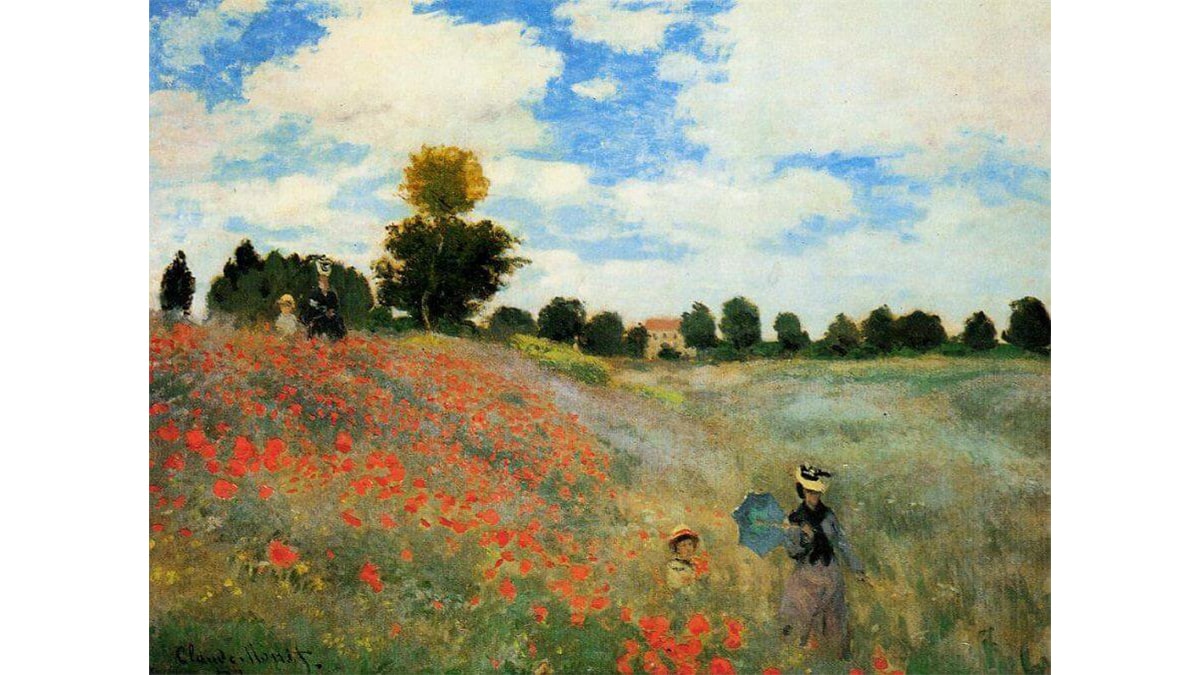 The Poppy Field near Argenteuil, 1873 by Claude Monet