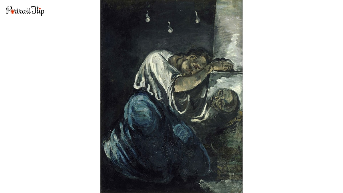 Sorrow painting by Paul Cezanne 