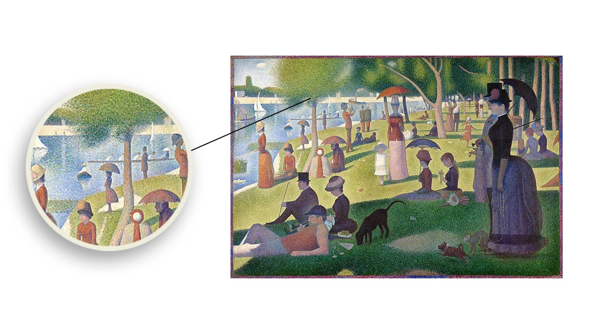 A Sunday Afternoon on the Island of La Grande Jatte, by Georges Seurat