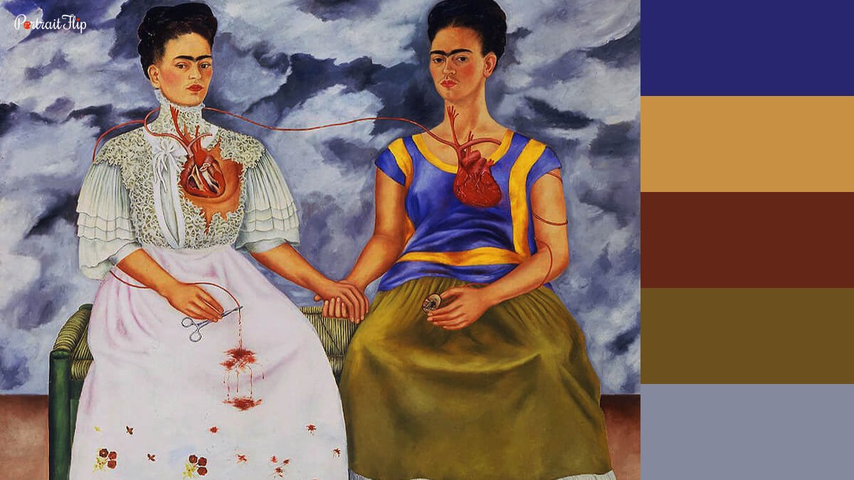The painting The Two Fridas by Frida Kahlo