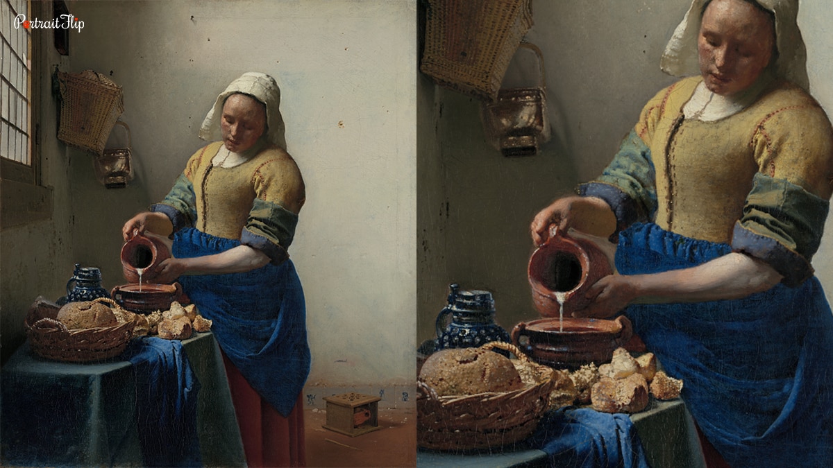 The Milkmaid by Johannes Vermeer