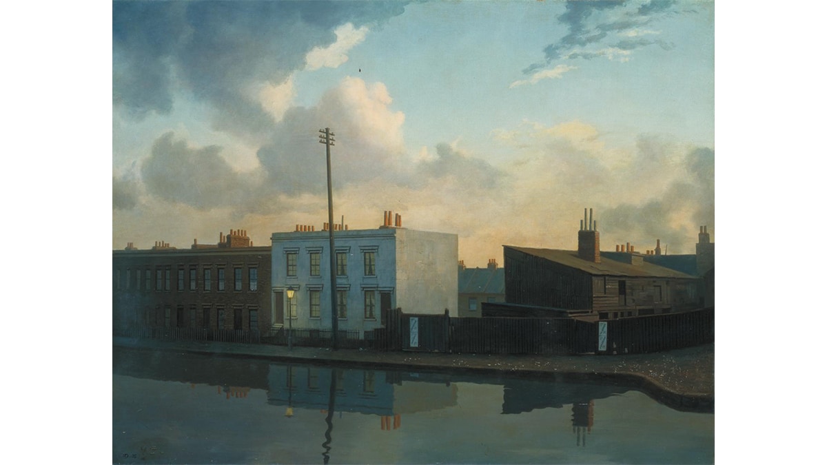 The Surrey Canal, Camberwell, by Algernon Newton that show representational art