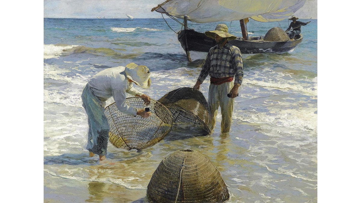 Valencian Fishermen by JoaquĂn Sorolla that show representational art