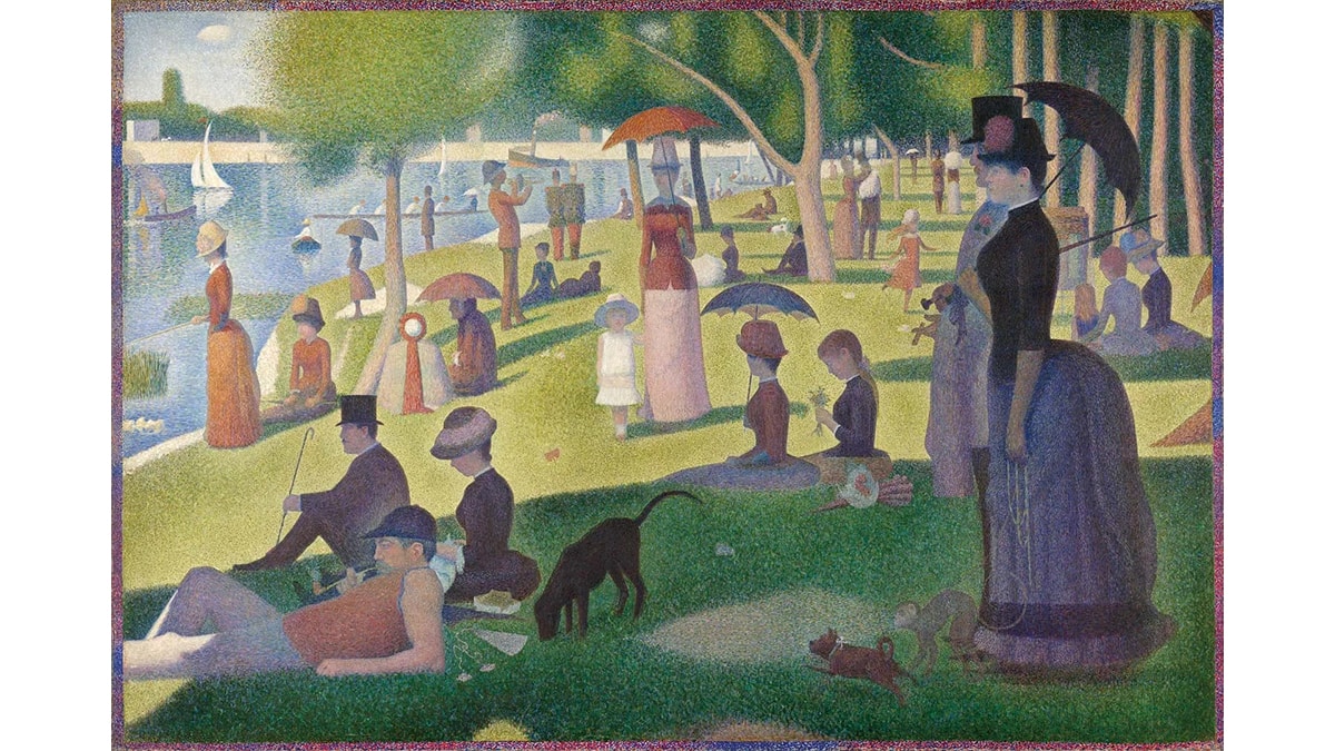 Sunday Afternoon on the Island of the Grande Jatte by Georges Seurat is one of the pointillism art