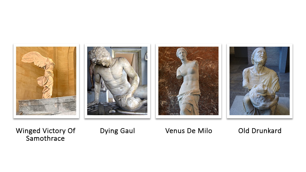 famous Hellenistic sculptures. 