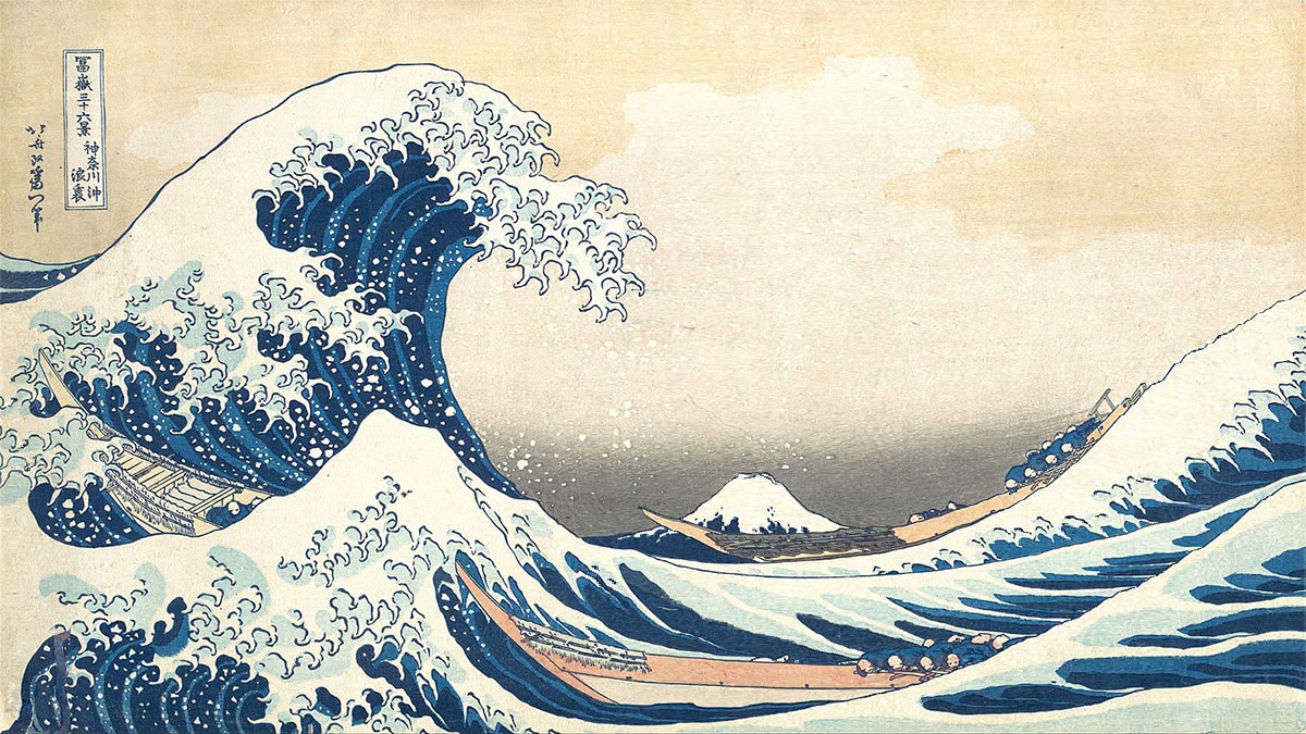 The Great Wave off Kanagawa painting