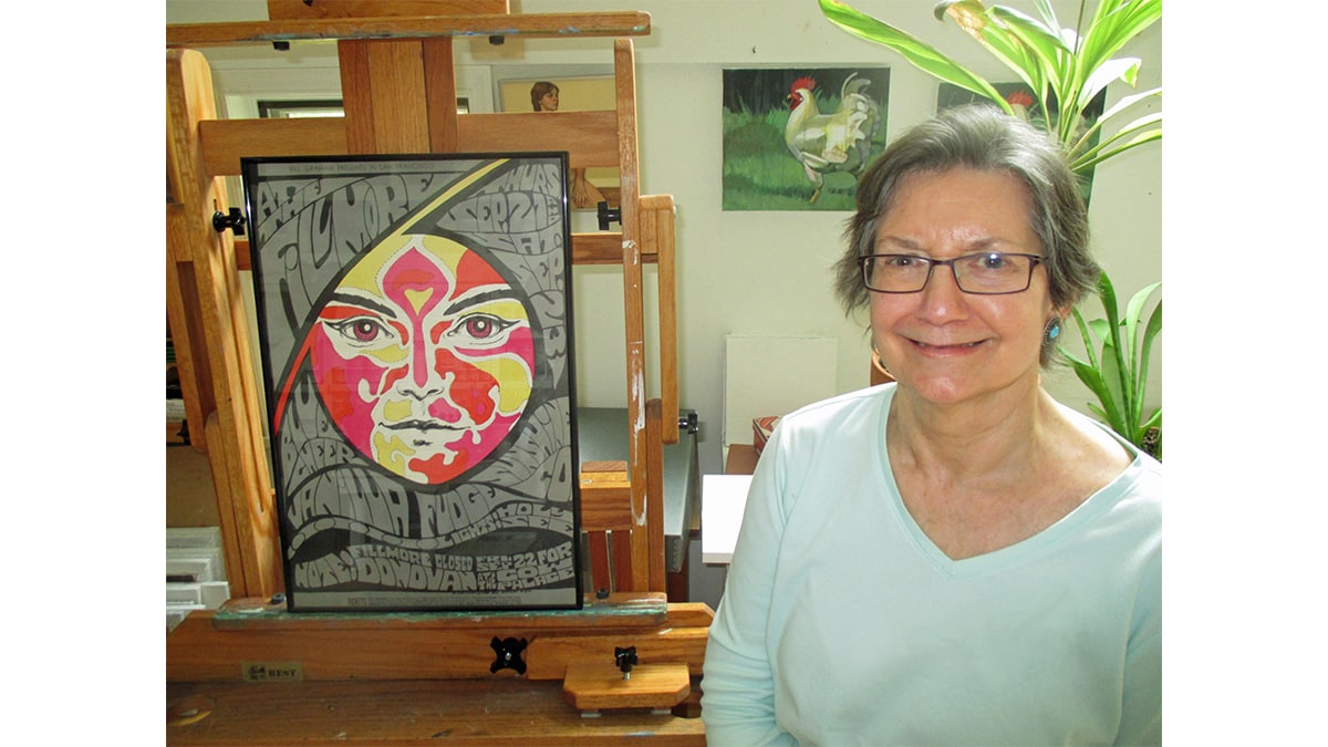 An image of Bonnie MacLean with her art