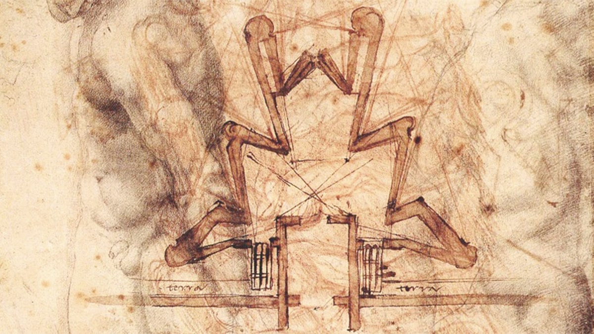 Defense sketches by Michelangelo