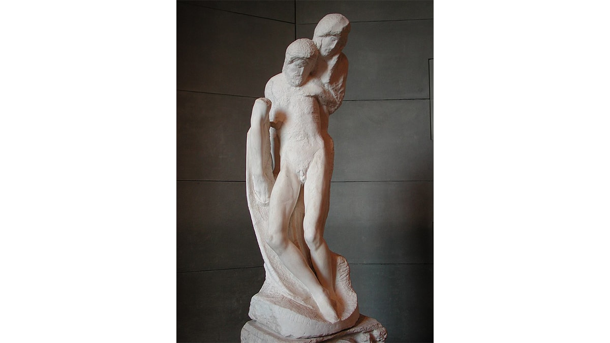 Michelangelo's last sculpture, Rondanini Pieta.