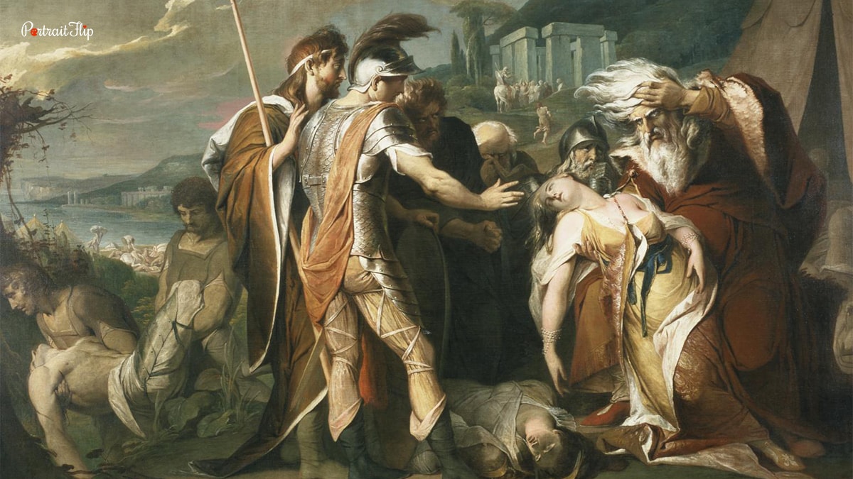  King Lear Over the Body of Cordelia by Irish painter, James Barry.