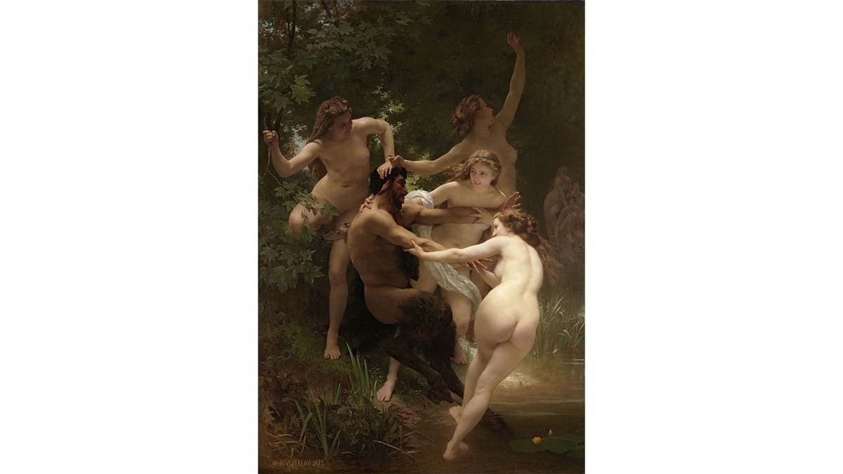 Nymphs and Satyr painting by Bouguereau