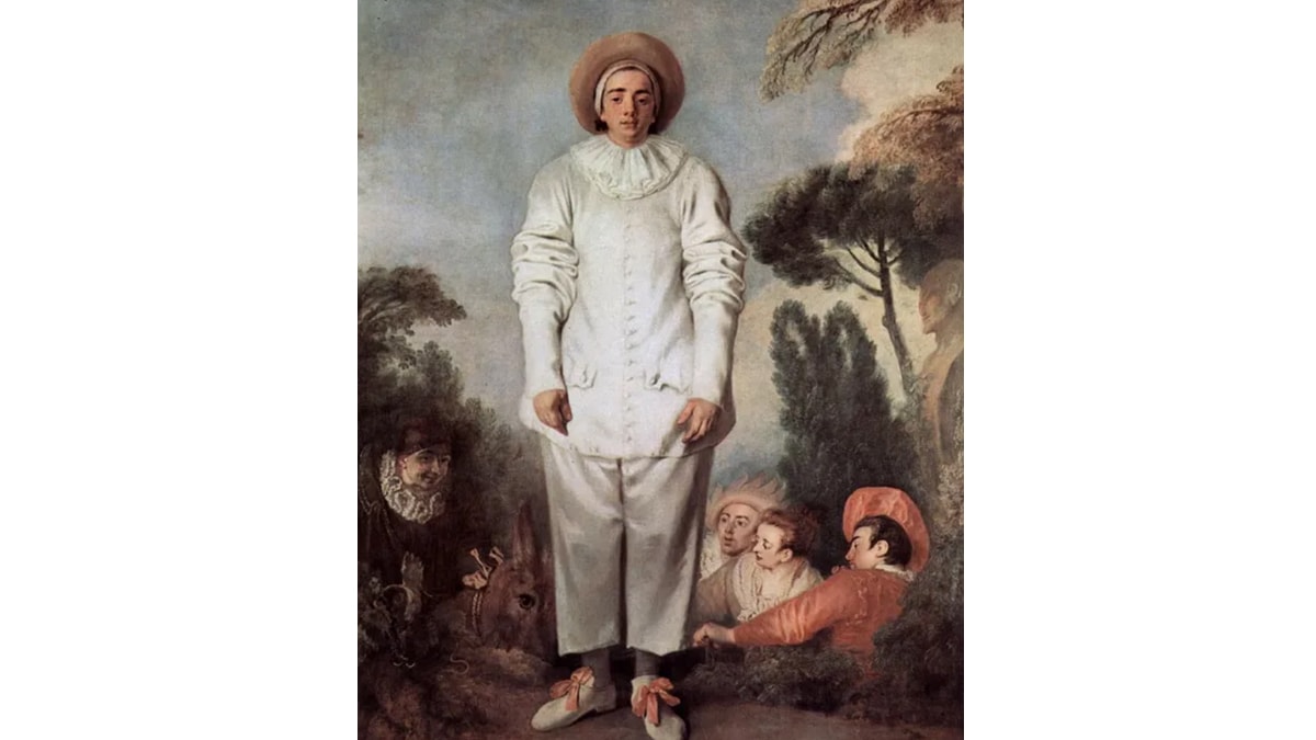 Pierrot, Famous rococo painting