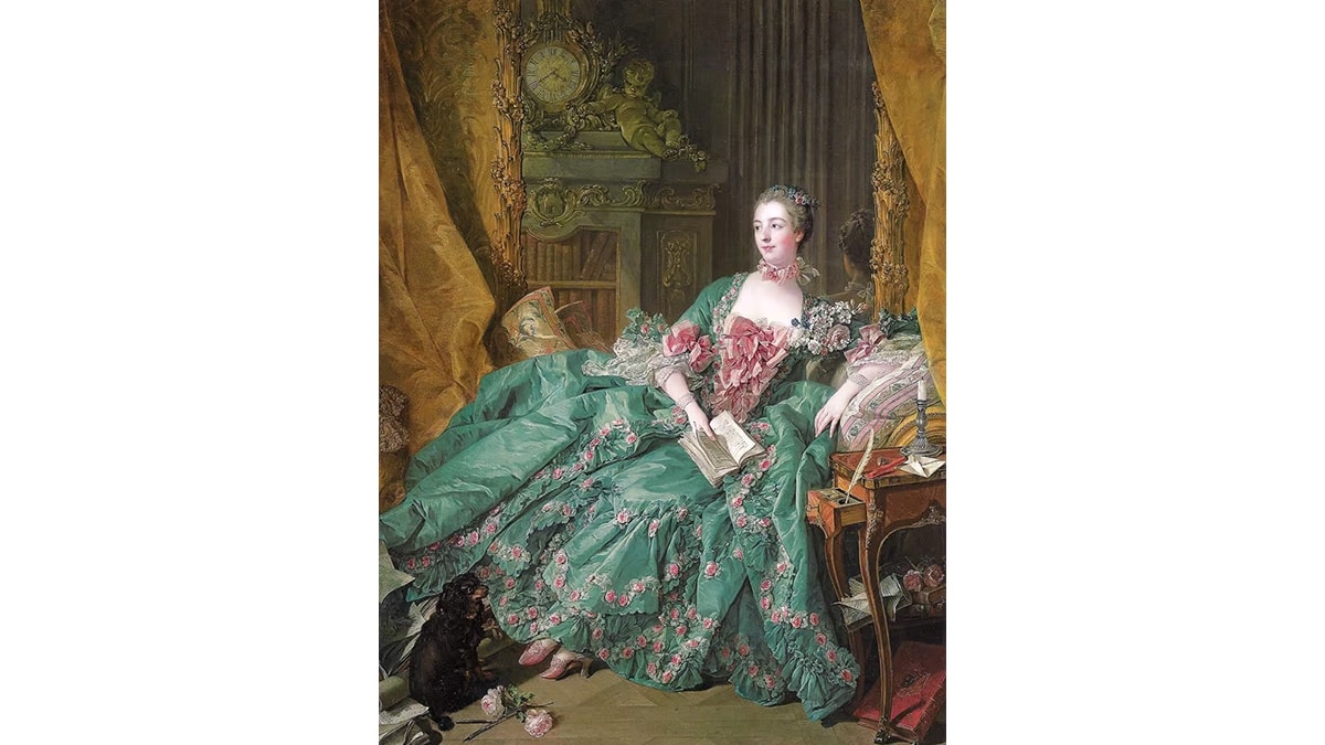 Portrait of Madame de Pompadour, Famous rococo painting