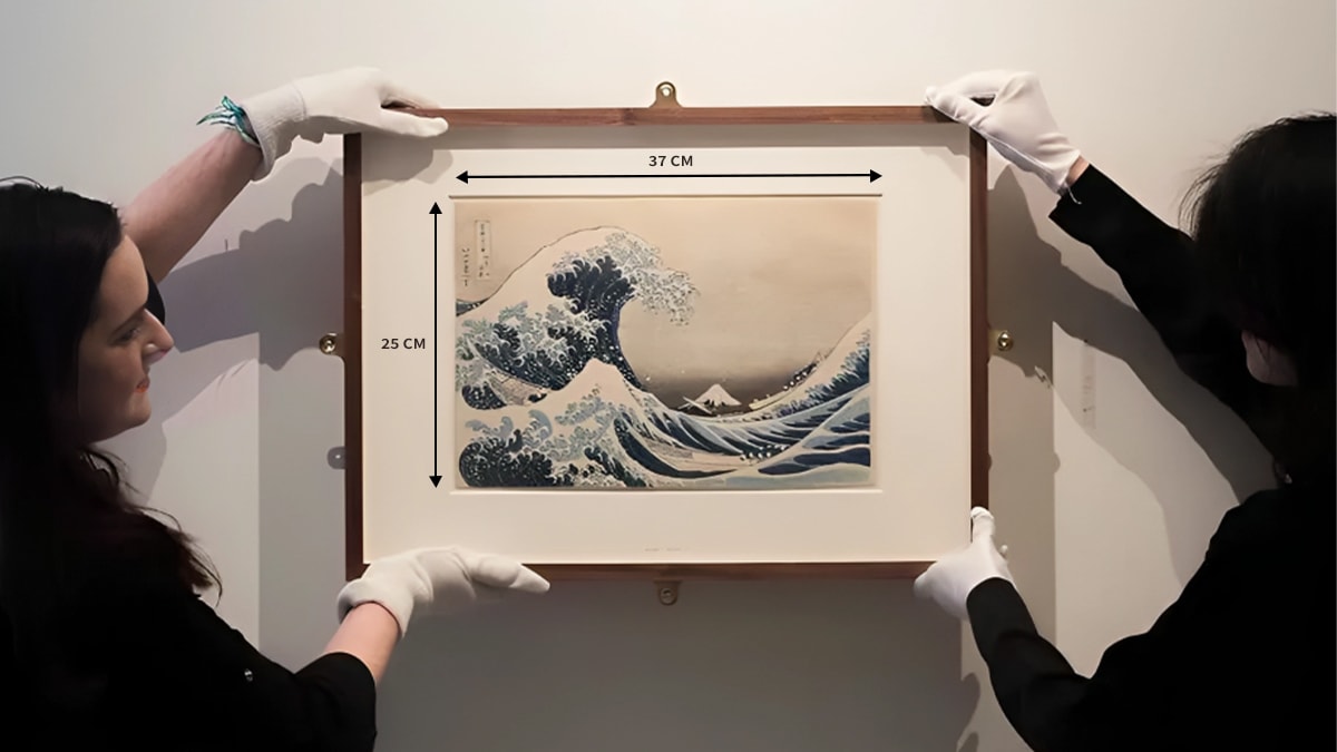 The Great Wave off Kanagawa dimensions