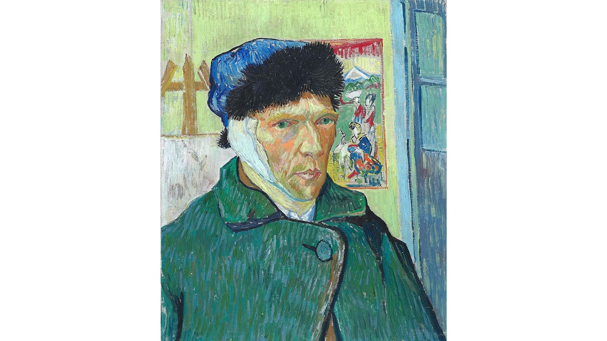 Famous self portrait, Self-Portrait with Bandaged Ear (1889) by Vincent van Gogh