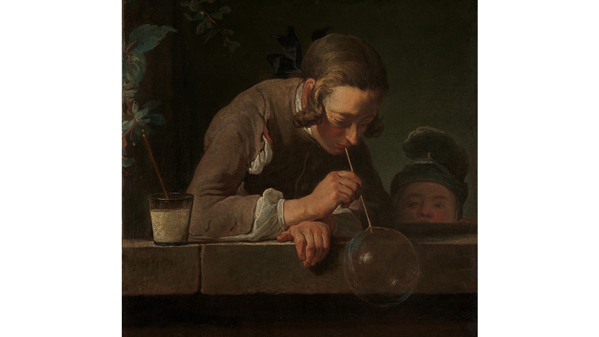 Soap Bubbles, Rococo painting