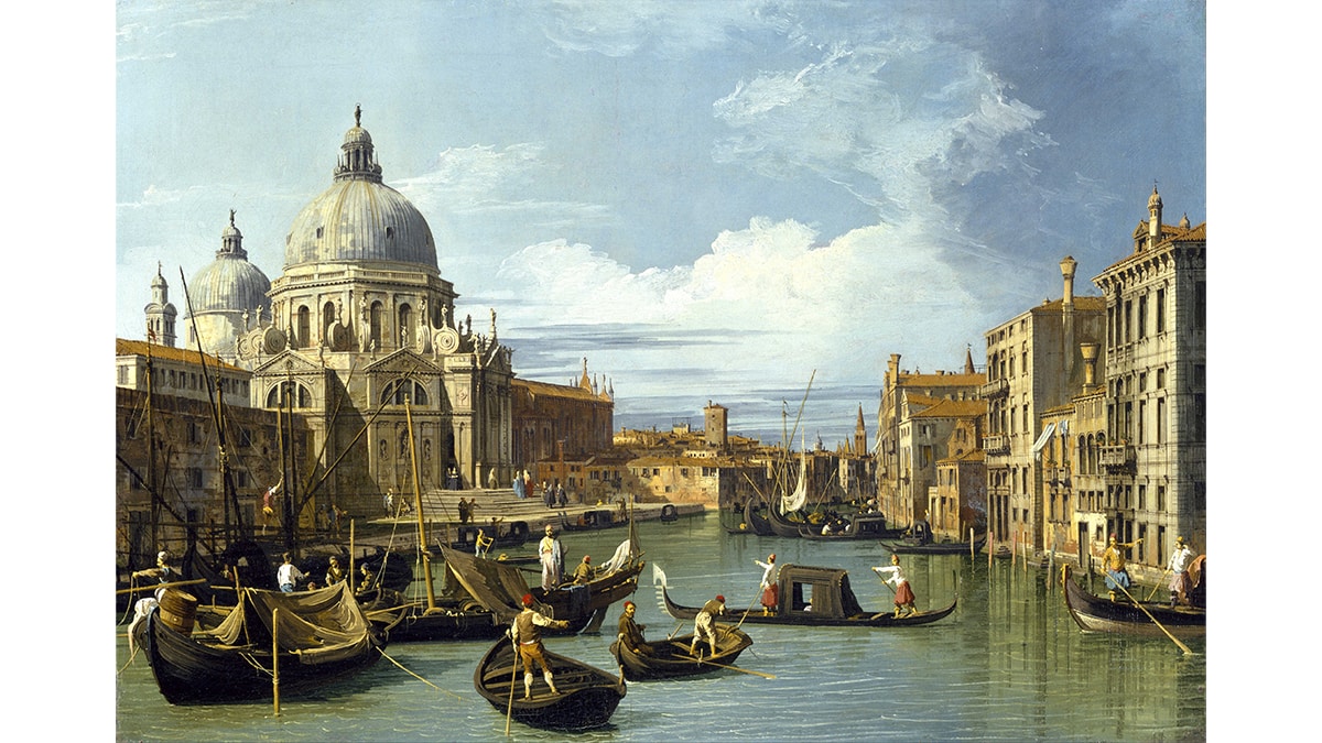 The Entrance to the Grand Canal, Famous rococo artwork 