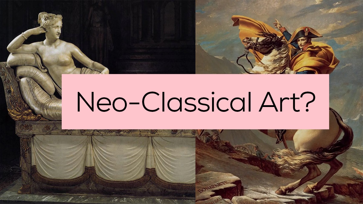 Sculpture and painting from neoclassical art period