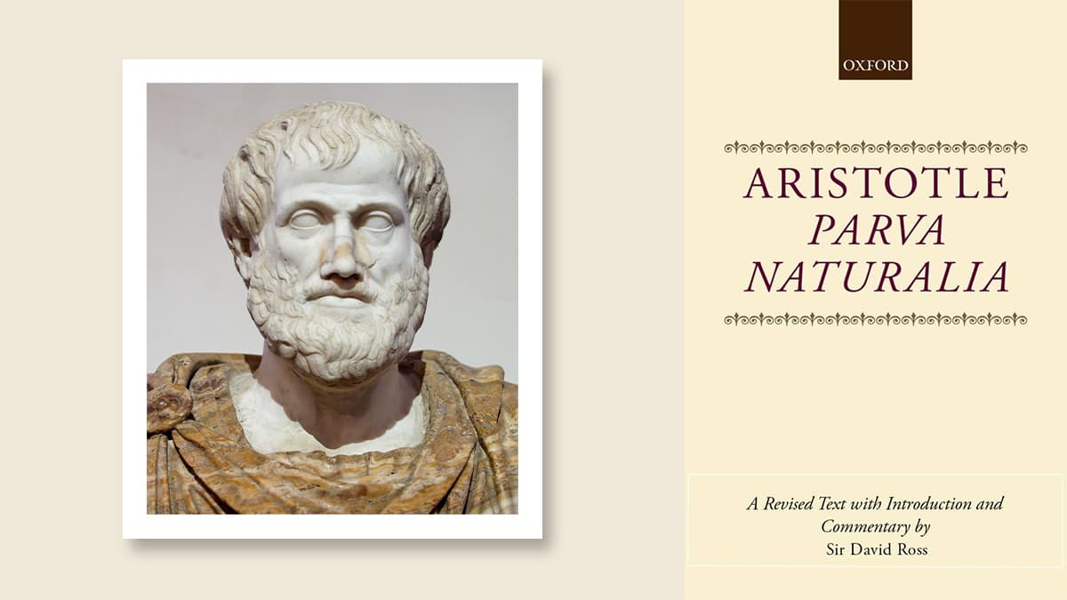 a compilation of Greek philosopher Aristotle and his book Parva Naturalia