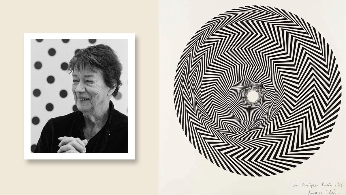 Bridget Riley and her work Descending