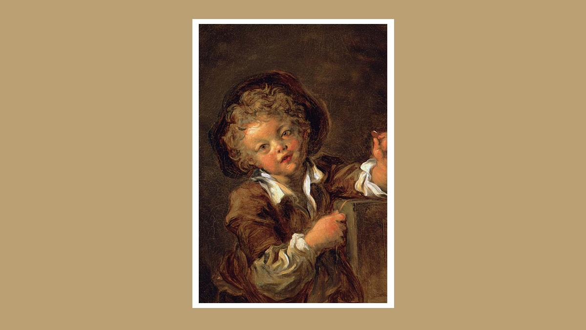 Boy With a Peep Show painting by Fragonard