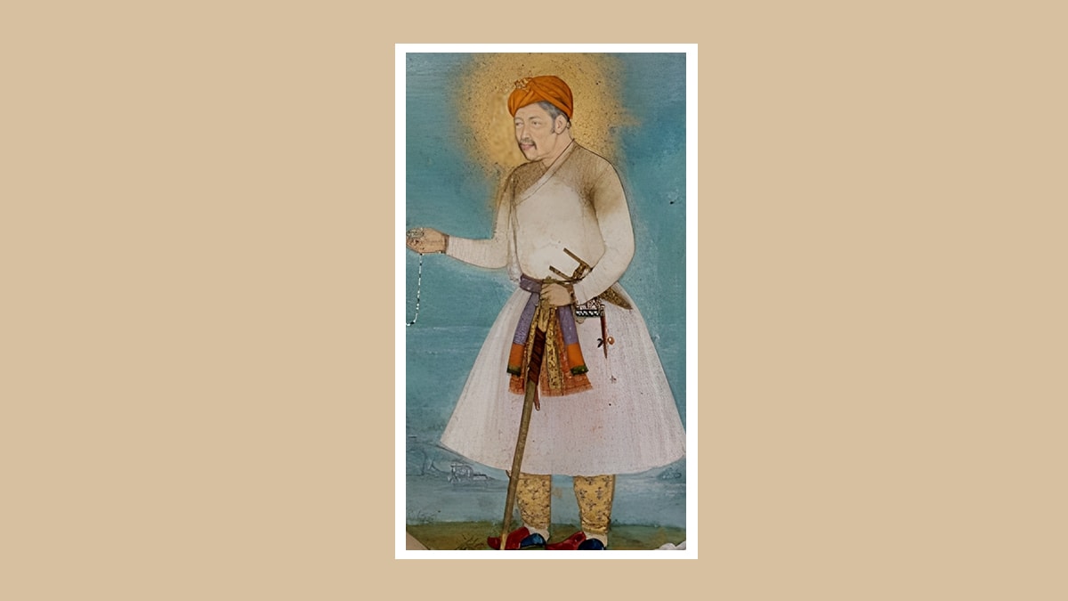 a picture of Emperor Akbar 